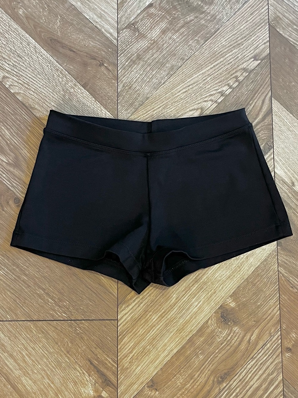 Capezio Girl’s Black Dance Shorts Wide Waistband